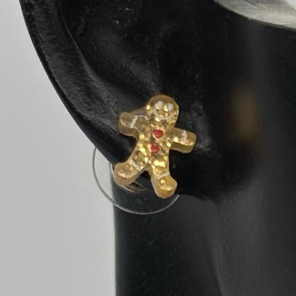 Gold Gingerbread Earrings